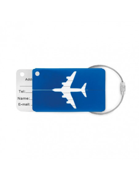 Identificador maleta aluminio.