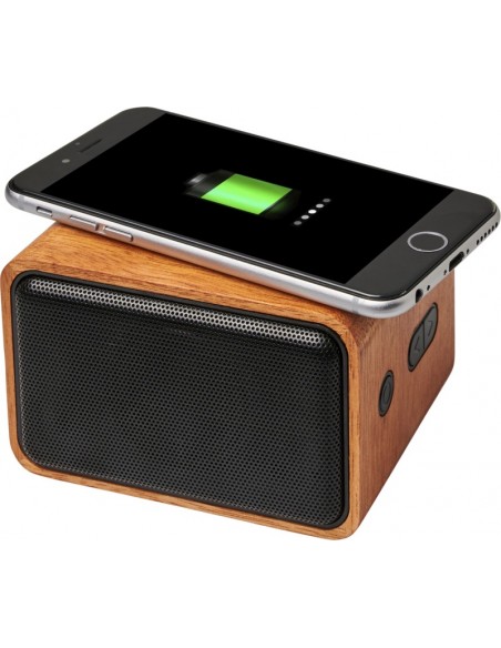 Altavoz con base de carga inalámbrica "Wooden"