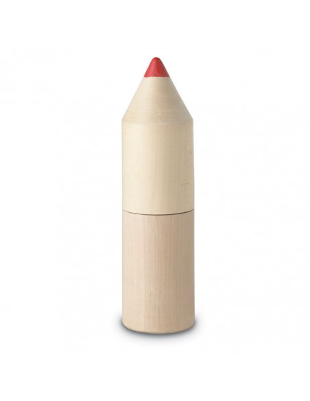 12 lápices en caja madera COLORET