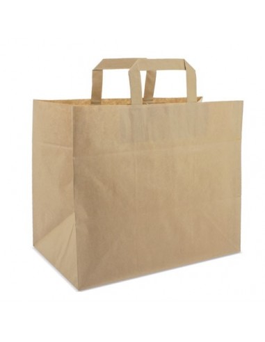 Bolsa papel asa plana