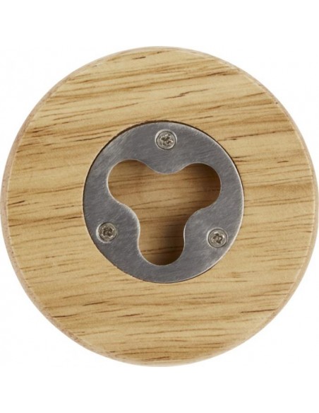 Posavasos de madera con abrebotellas SCOLL