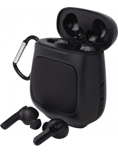 Altavoz y auriculares con emparejamiento automático