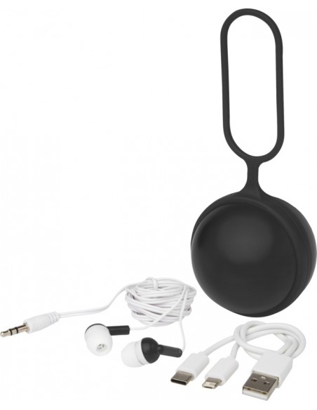 Cable de carga y auriculares 3 en 3